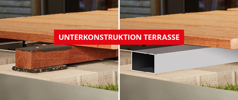 Unterkonstruktion Holz VS Metall