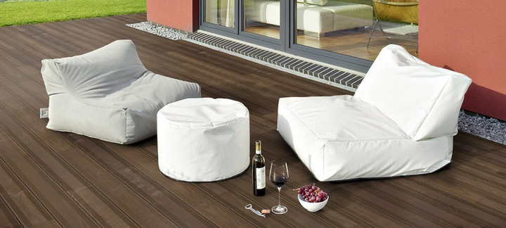 Terrassendielen Thermoholz dunkelbraun