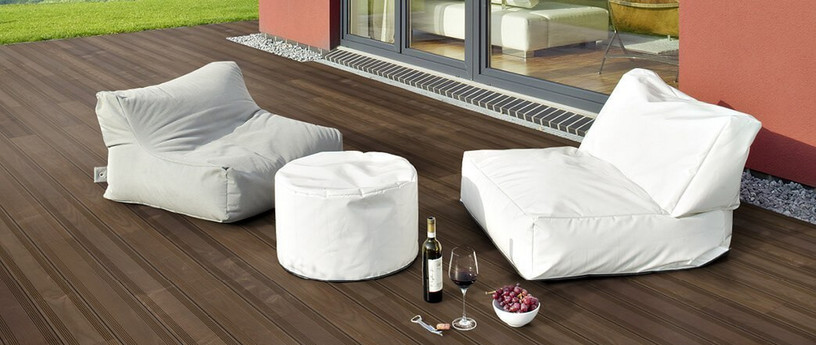 Terrassendielen Thermoholz dunkelbraun